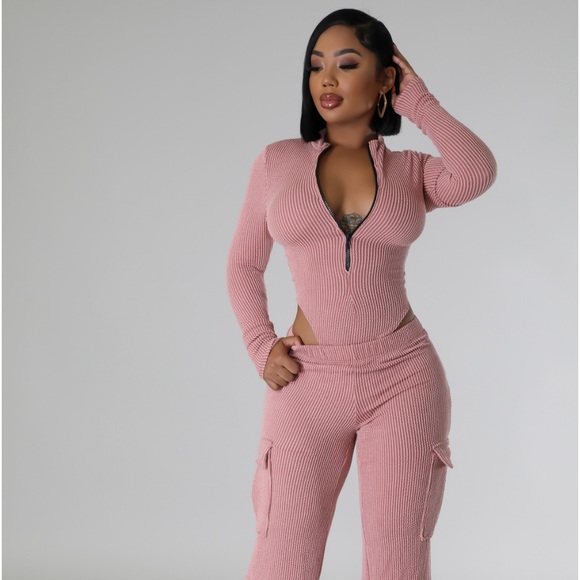 Rose Bodysuit Pant Set - Picture 1 of 3